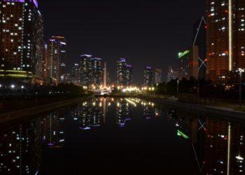 Night view of Incheon City