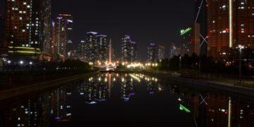 Night view of Incheon City