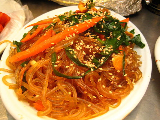 japchae korean food dish