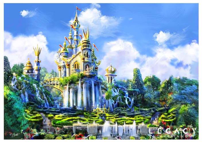 castle in magic forest