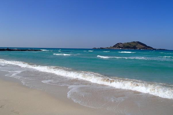 Hyeopjae beach in jeju island