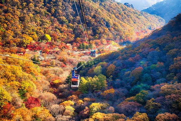 Naejangsan National Park cable car