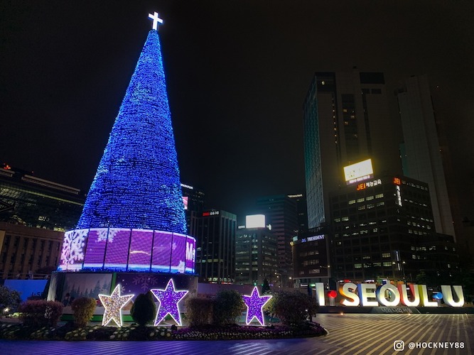 Seoul City Hall Square christmas decoration