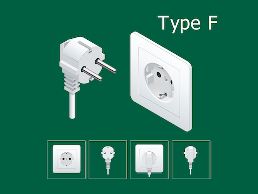 type f electric plug korea