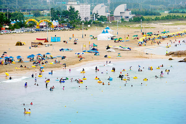 Hajodae beach honeymoon destination Korea