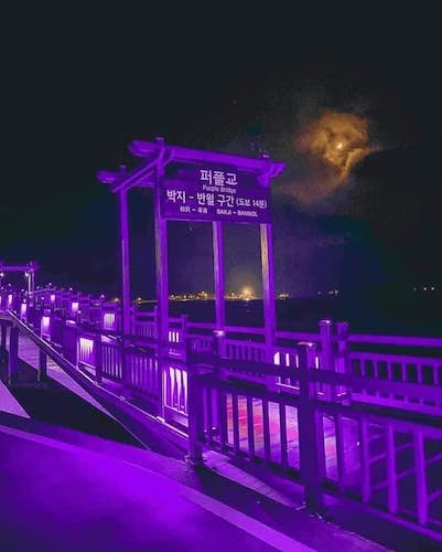 purple island bridge Korea