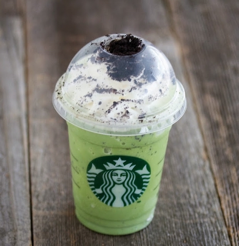 Starbucks Mint Chocolate Chip Blended Drink