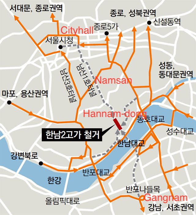 Hannam-dong map
