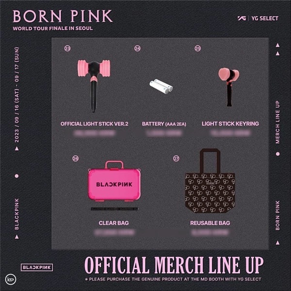 BLACKPINK “Born Pink” world tour merch | Wikitree
