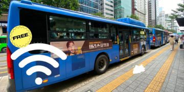 seoul public bus free wifi