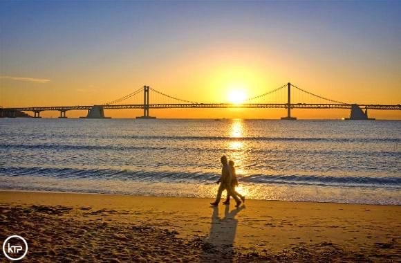 Sunrise at Haeundae Beach, Busan, 10 Best Beaches to Witness a Breathtaking New Year Sunrise in South Korea. | Visit Busan