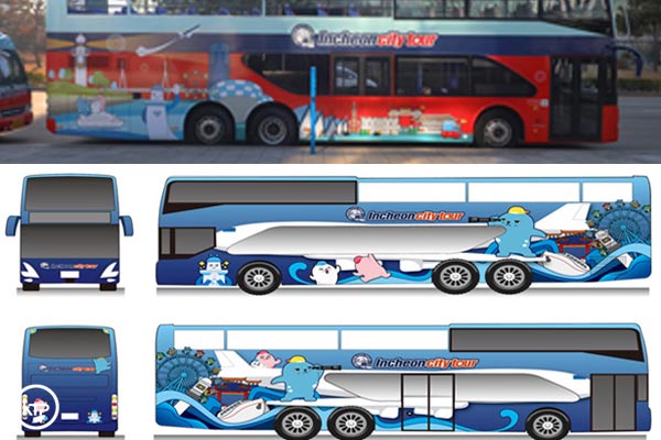 new city tour bus for Incheon South Korea Travel