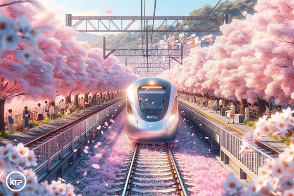 korail train trip cherry blossom festival south korea spring 2024