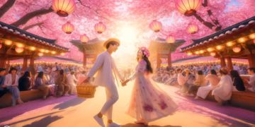 romantic dates during cherry blossom south korea 2024