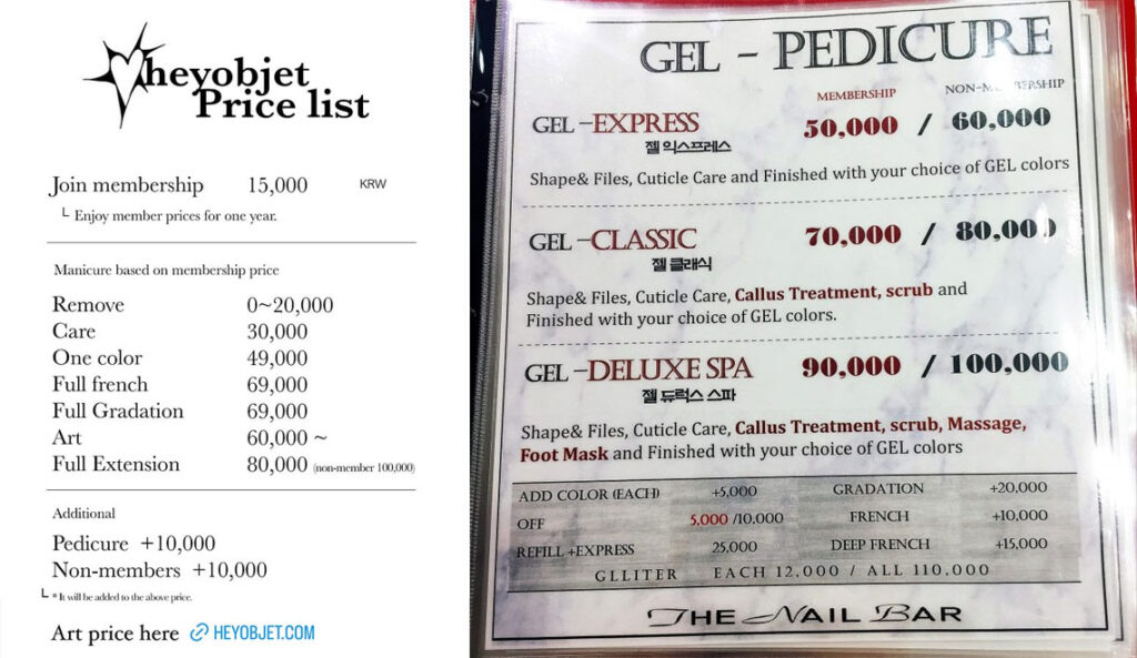 Korean nail salons guide in South Korea